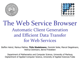 Web Service Browser - Uni