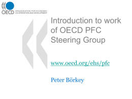 OECD Introduction to PFC Steering Group