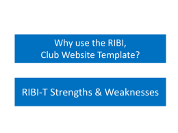 RIBI, Club Website Template