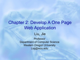 Chapter 2 - Western Oregon University