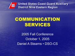 Web sites - US Coast Guard Auxiliary, District 9ER