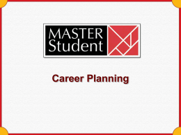 Career Planning - Cengage Learning