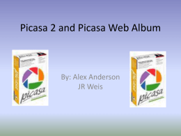 Picasa 2 and Picasa Web Album