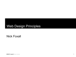 PowerPoint Presentation - SM5312: Web Design Basics