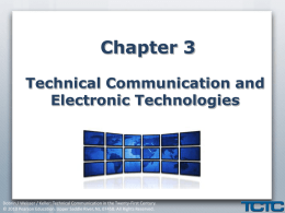 Chapter 3 Technical Communication and Electronic
