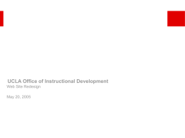 UCLA Office of Instructional Development