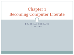 Chapter 1 Becoming Computer Literate