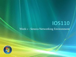 Accessing Seneca - Seneca - School of Information