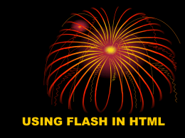 using flash in html