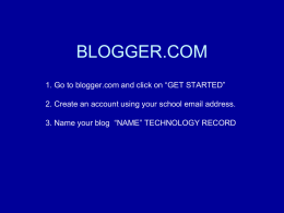 blogger.com - Sartori Technology