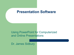 Presentation Software