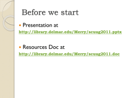 Slide 1 - Library Home Page