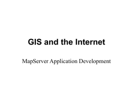 GIS and the Internet