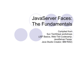 JavaServer Faces: The Fundamentals