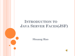 Java Server Faces(JSF)