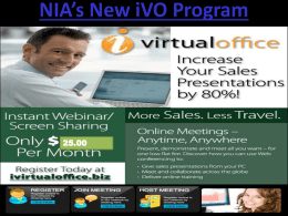 iVirtualOffice Webinar Program Instructions (PowerPoint)