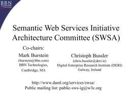 Semantic Web Services Initiative Architecture Committee