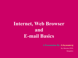 Internet and Email Basics