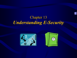 Understanding E-Security