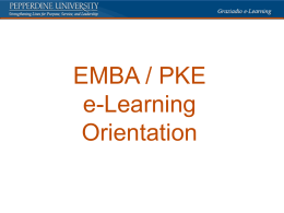 EMBA / PKE Orientation