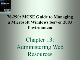 MCSE Guide to Managing a Microsoft