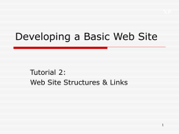 Links & Basic Web Site