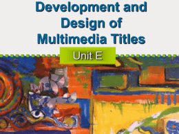 Development and Design of Multimedia Title