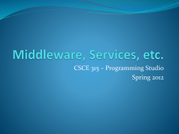 Middleware - CS Course Webpages