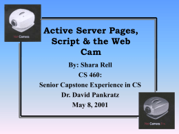 Active Server Pages, Script & the Web Cam
