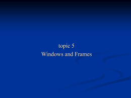 Windows & Frames