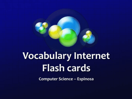 Tech Term Flash cards