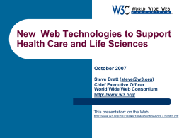 Value of Health Care / Life Sciences to Semantic Web