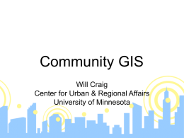 Community GIS - Digital Watershed