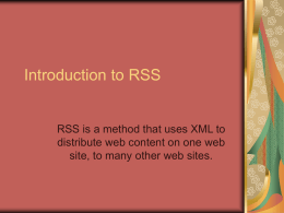 What is RSS