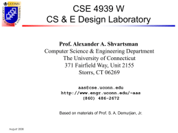cse4939-08-intro - University of Connecticut