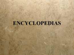 encyclopedias - LACOE Moodle Sites