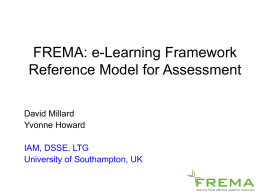 FREMA PowerPoint Presentation, DSSE Seminar