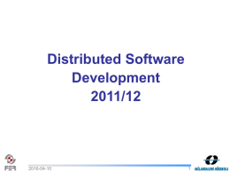 Selected Topics of Software Engineering - Distributed