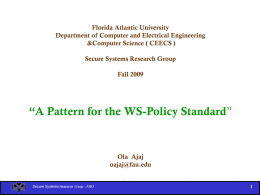 Policy Assertion - Secure Systems Research Group