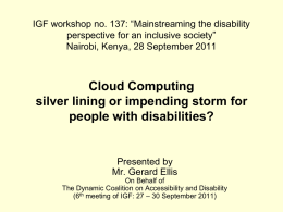 Asia-Pacific Regional Forum on Mainstreaming ICT Accessibility for