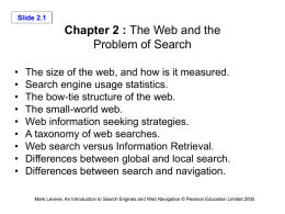 Slide 2.6 Structure of the web