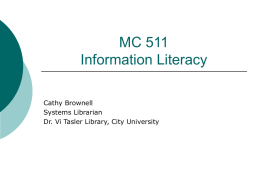 Information Literacy Resources
