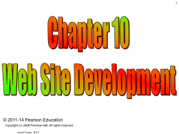 Web Development - Faculty Web Hosting