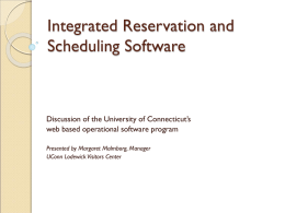 Integrated Reservation and Scheduling Software
