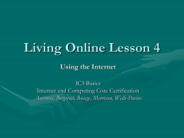 Lesson 4 Researching on the Internet
