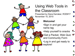 Web 2 Tools - IssuesinEducation-AfterSchoolSpecias