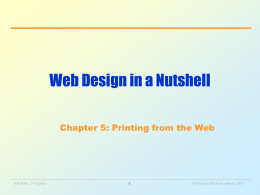 Chapter 5: Printing from the Web