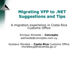 Migrando VFP a .NET Tips y Sugerencias
