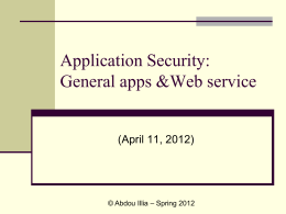 Applications Security