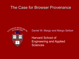 The Case for Browser Provenance